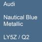 Preview: Audi, Nautical Blue Metallic, LY5Z / Q2.